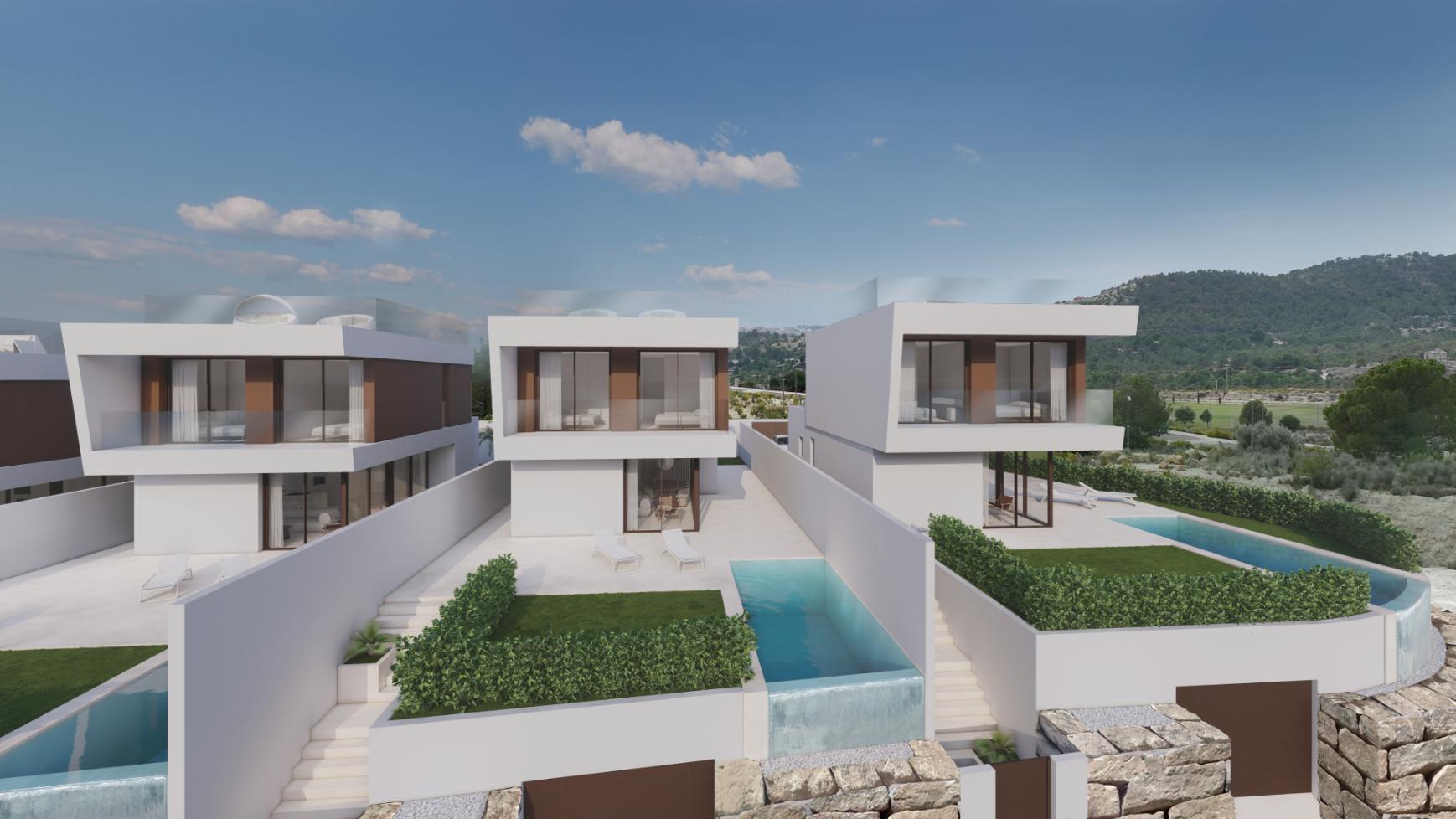 New Designer Villas in Finestrat near Golf